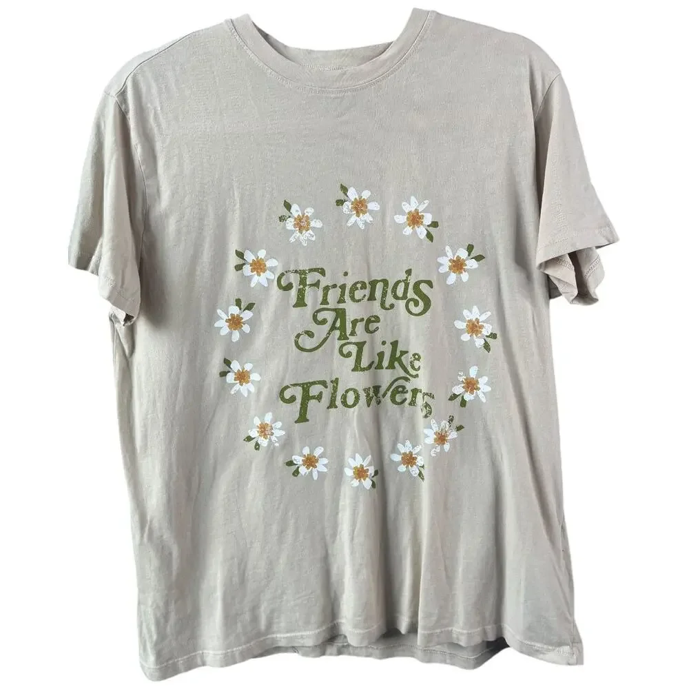 Show Me Your Mumu beige She Loves You Thomas t-shirt 100% organic cotton XS NWT